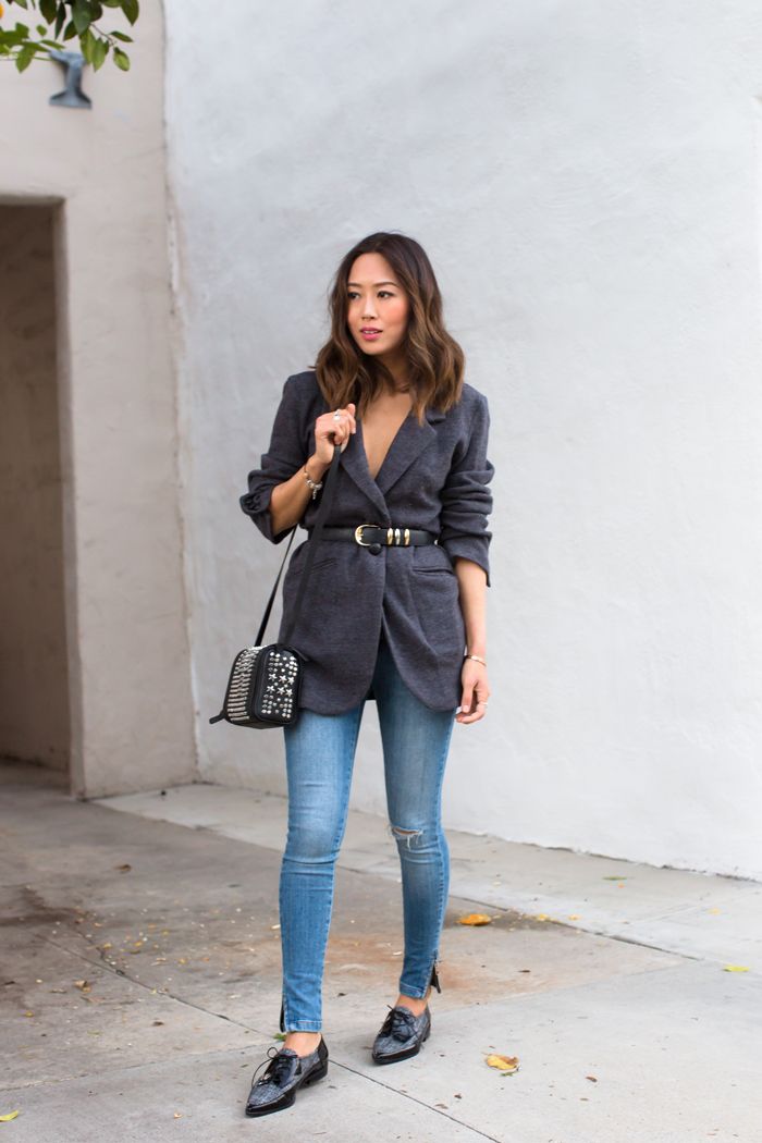 belted blazer