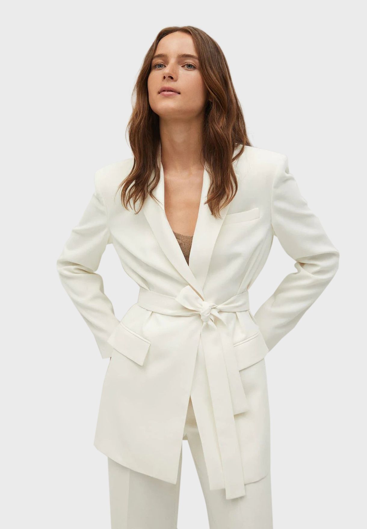 belted blazer