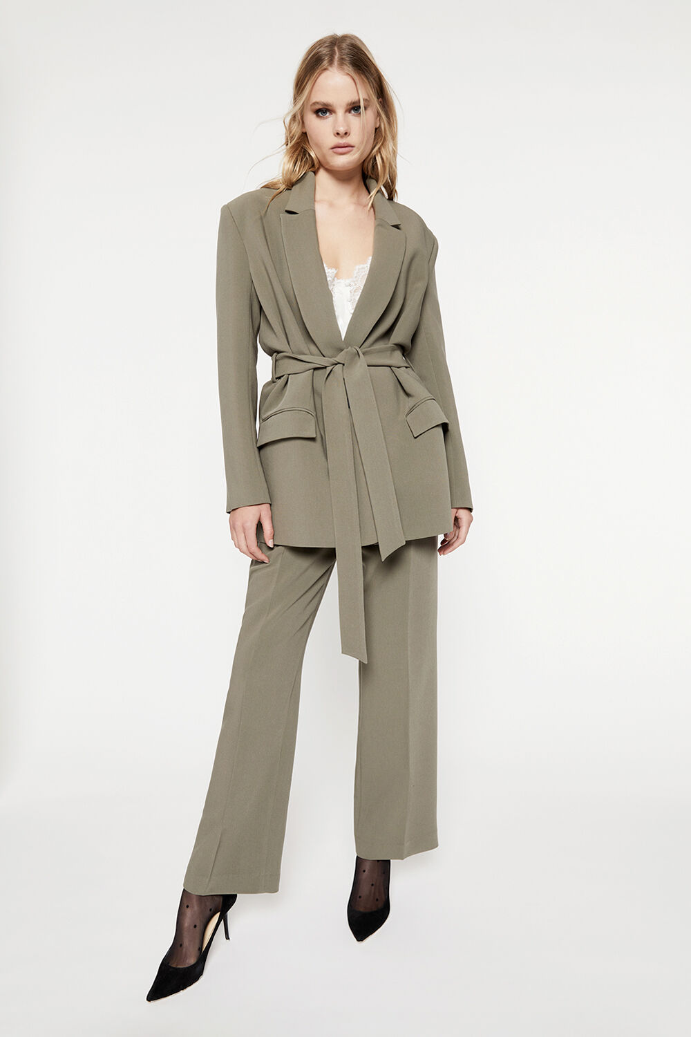 belted blazer