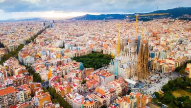 tips for first time travelers to europe - barcelona from the top